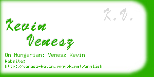 kevin venesz business card